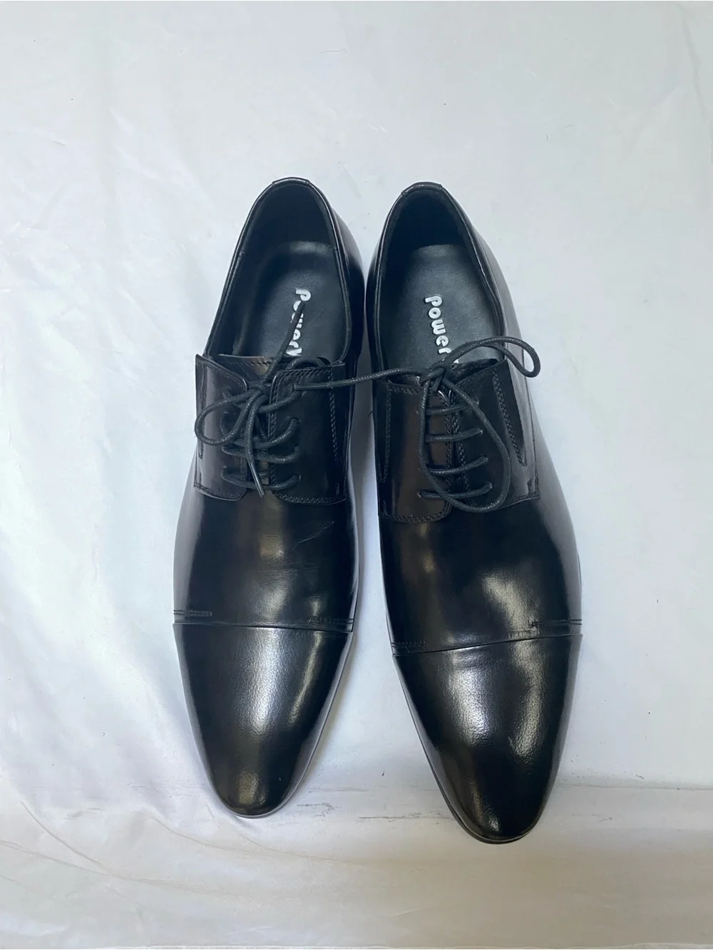 Men’s Black Leather Lace-Up Dress Shoes